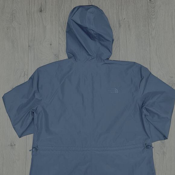 The North Face Daybreak Rain Parka Size Large Womens Midnight Petrol Blue $180 - Picture 8 of 13